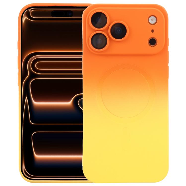 Liquid TPU Silicone Gradient MagSafe Phone Case, For iPhone 17e / 16e, For iPhone 17 Pro Max, For iPhone 17 Pro, For iPhone 17