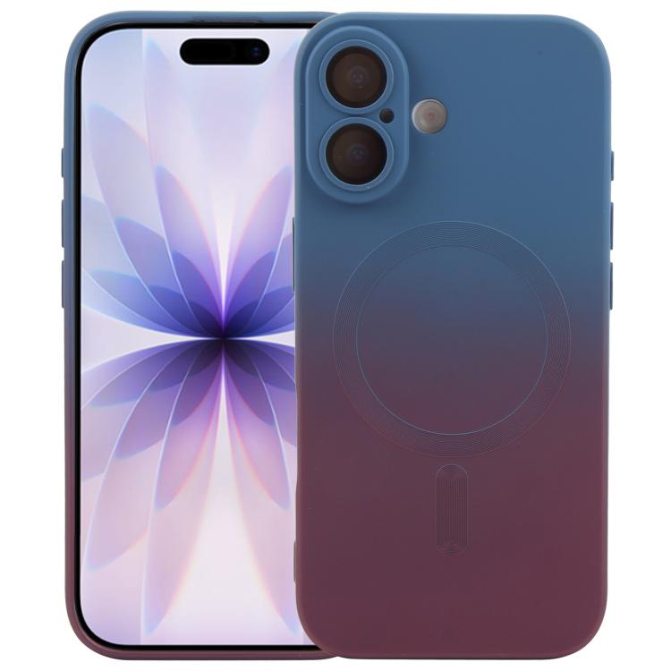 Liquid TPU Silicone Gradient MagSafe Phone Case, For iPhone 17e / 16e, For iPhone 17 Pro Max, For iPhone 17 Pro, For iPhone 17