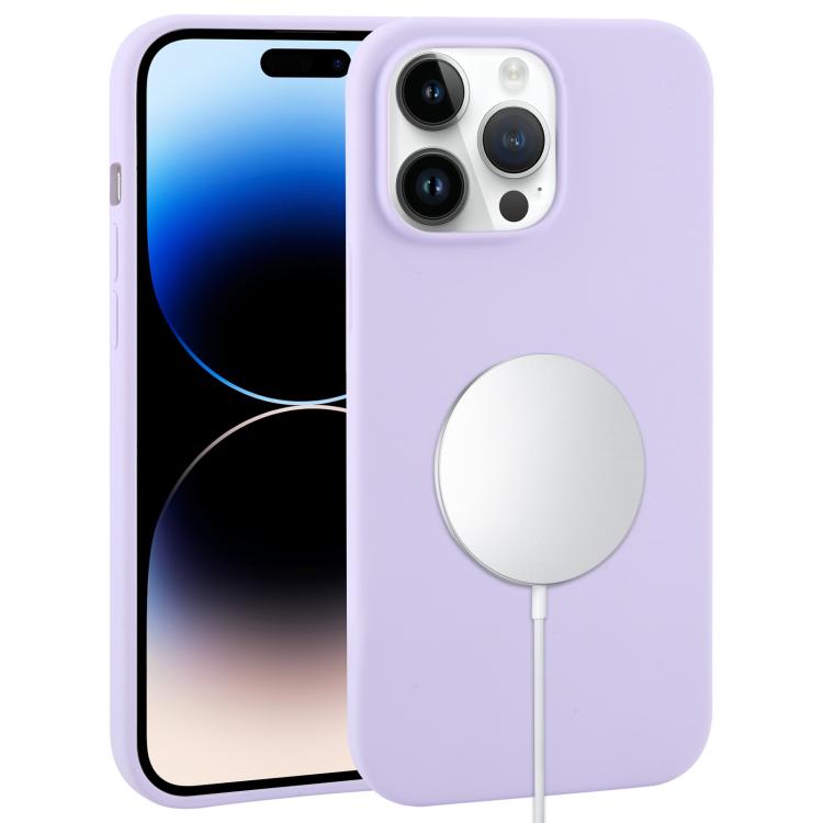 Liquid Silicone Full Coverage MagSafe Phone Case, For iPhone 14 Pro