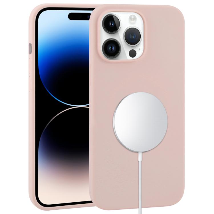 Liquid Silicone Full Coverage MagSafe Phone Case, For iPhone 14 Pro