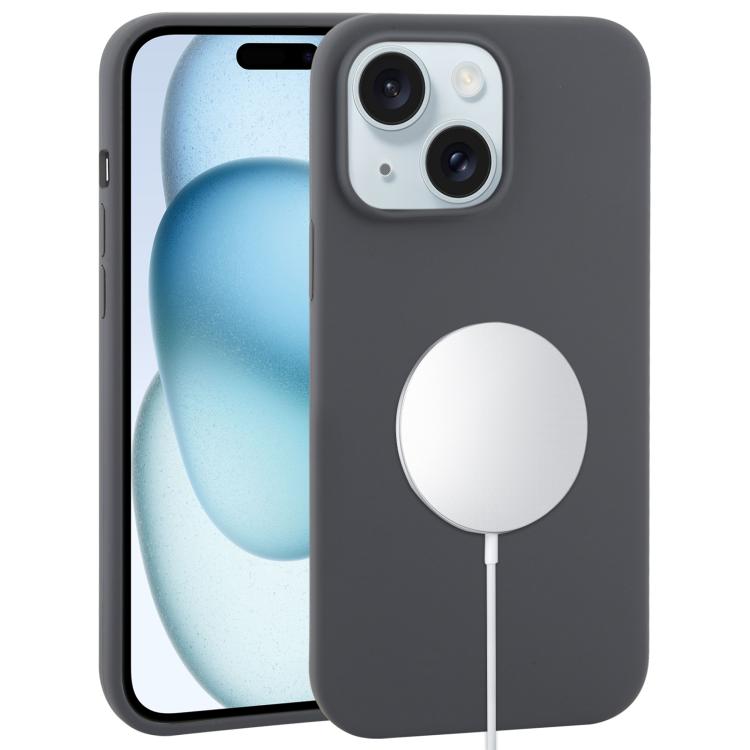 Liquid Silicone Full Coverage MagSafe Phone Case, For iPhone 15