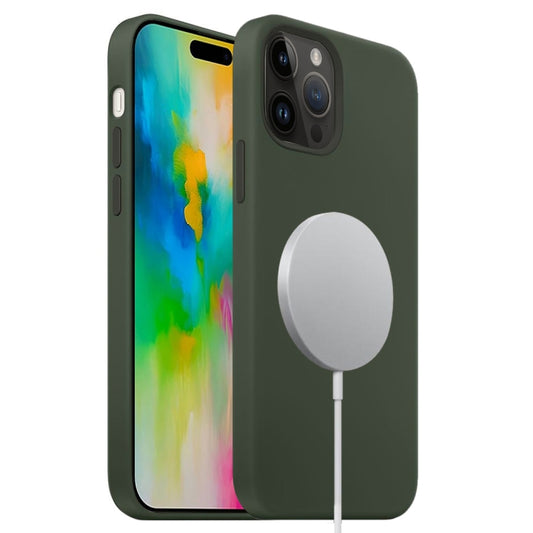 Liquid Silicone Full Coverage MagSafe Phone Case, For iPhone 16 Pro Max