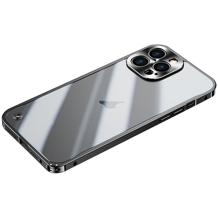 Frosted PC metal frame case, shockproof for iPhone 15 series