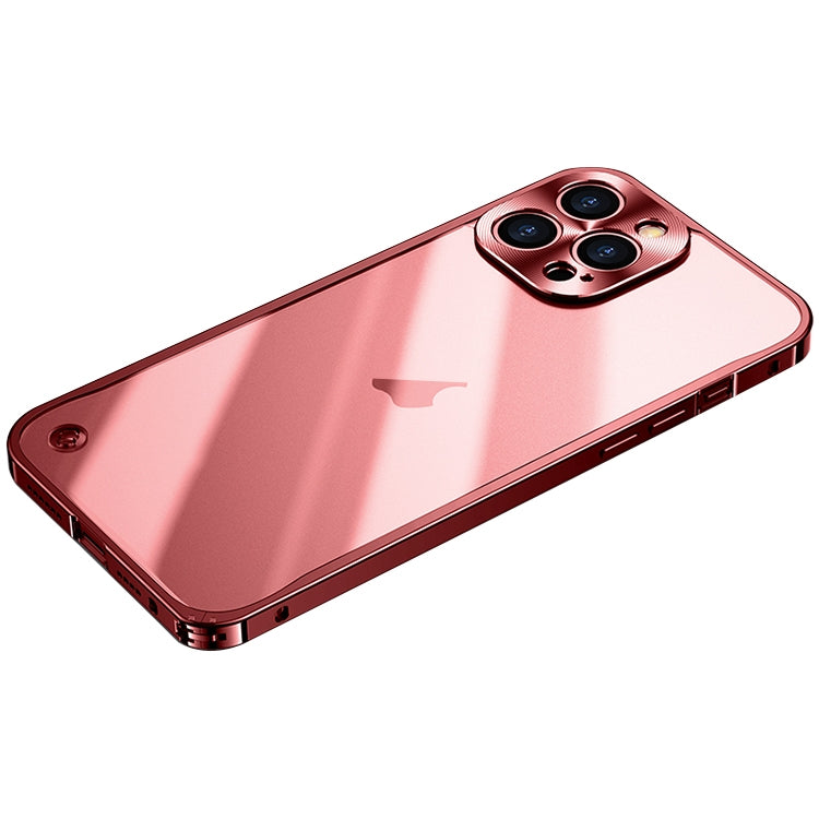 Frosted PC metal frame case, shockproof for iPhone 15 series