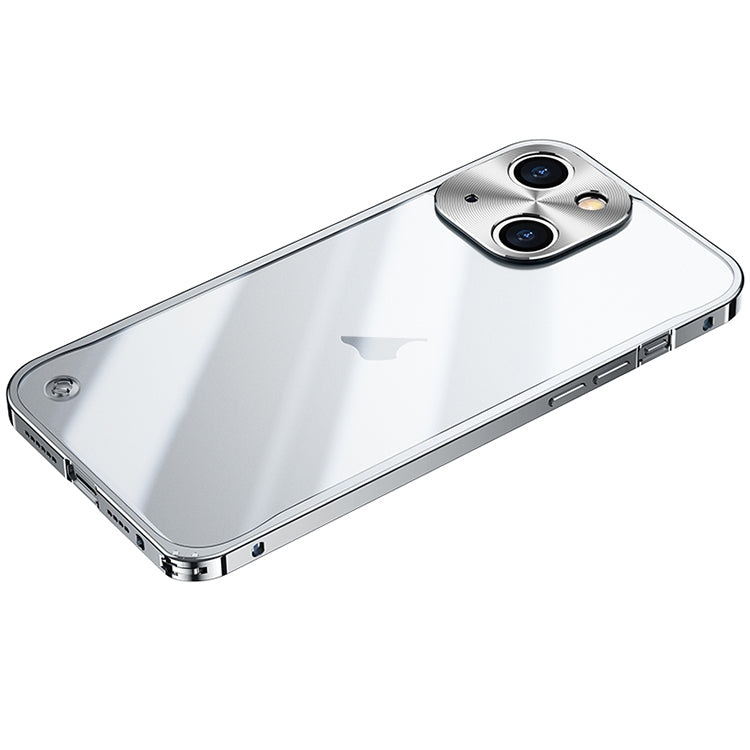 Frosted PC metal frame case, shockproof for iPhone 15 series