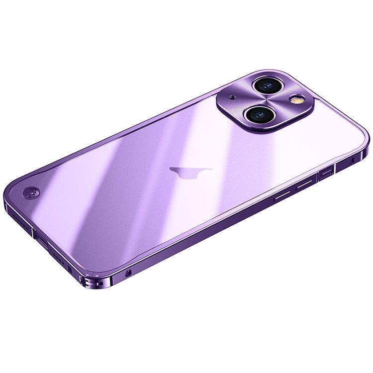 Frosted PC metal frame case, shockproof for iPhone 15 series