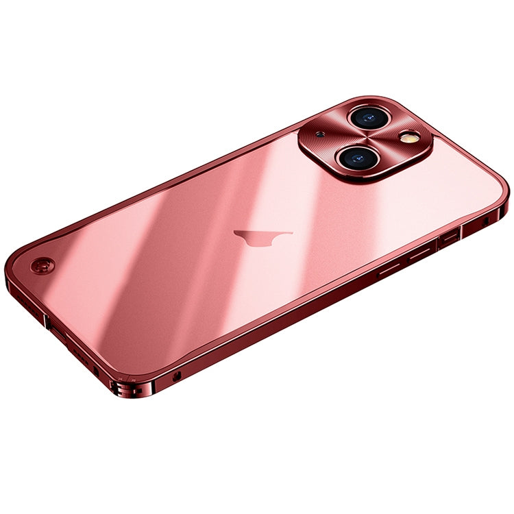 Frosted PC metal frame case, shockproof for iPhone 15 series