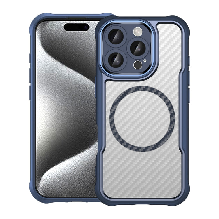 Carbon Fiber Texture MagSafe Translucent Phone Case, For iPhone 18 Pro, For iPhone 18 Pro Max, For iPhone 17e / 16e, For iPhone 16 Pro Max, For iPhone 16 Pro, For iPhone 16 Plus