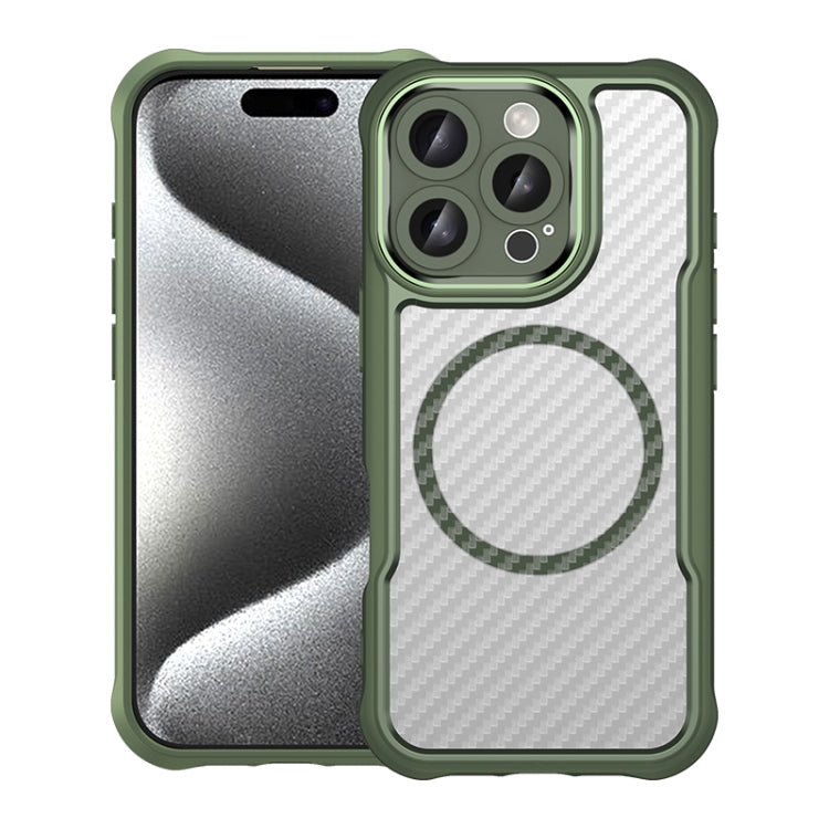 Carbon Fiber Texture MagSafe Translucent Phone Case, For iPhone 18 Pro, For iPhone 18 Pro Max, For iPhone 17e / 16e, For iPhone 16 Pro Max, For iPhone 16 Pro, For iPhone 16 Plus