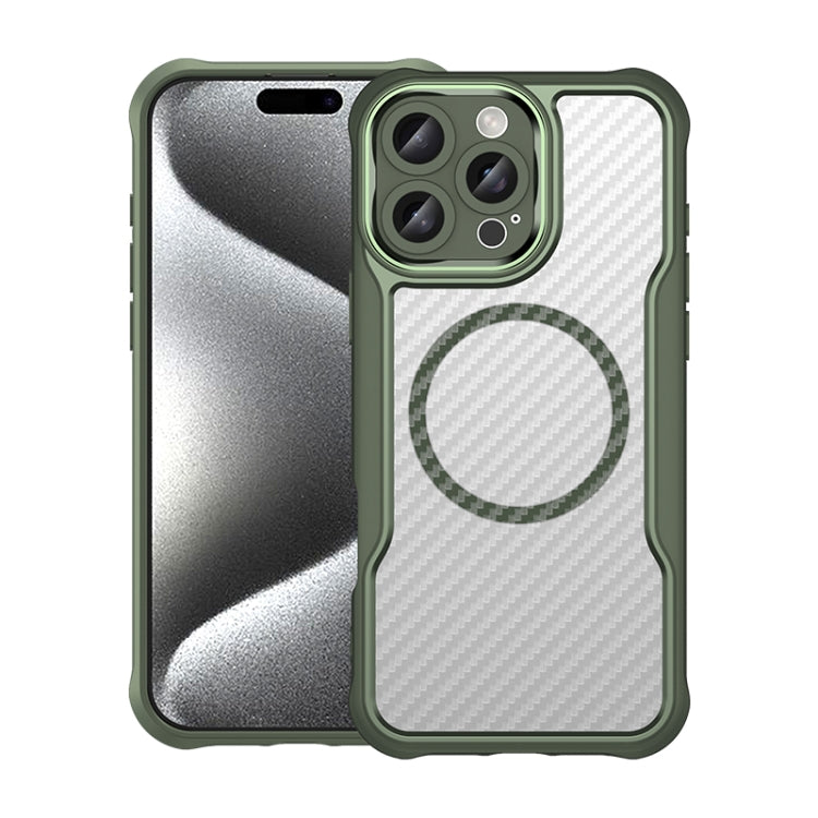 Carbon Fiber Texture MagSafe Translucent Phone Case, For iPhone 18 Pro, For iPhone 18 Pro Max, For iPhone 17e / 16e, For iPhone 16 Pro Max, For iPhone 16 Pro, For iPhone 16 Plus