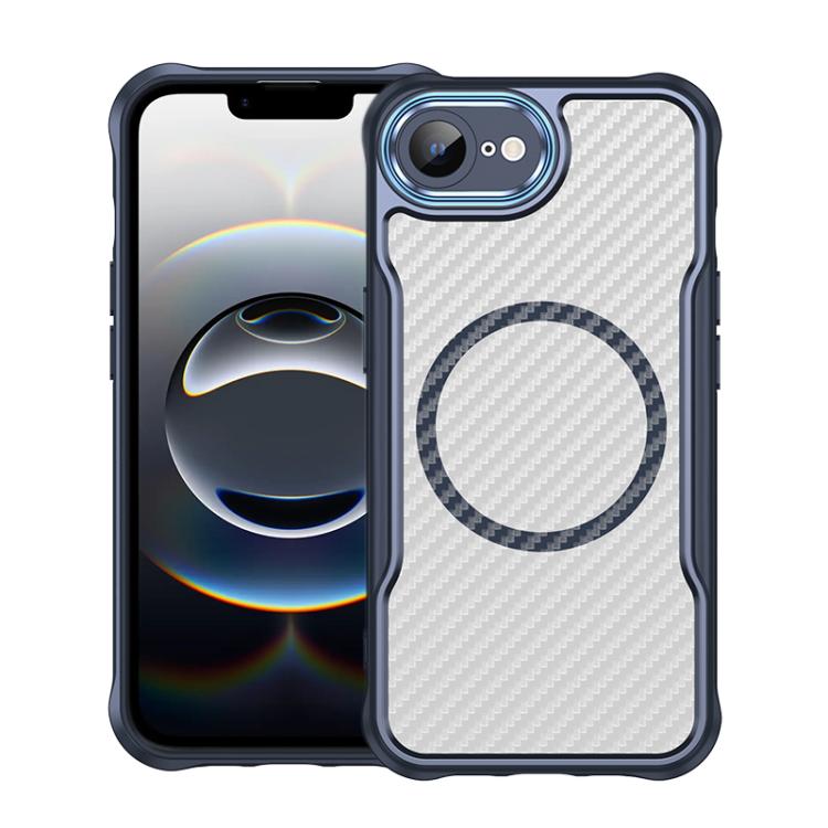 Carbon Fiber Texture MagSafe Translucent Phone Case, For iPhone 18 Pro, For iPhone 18 Pro Max, For iPhone 17e / 16e, For iPhone 16 Pro Max, For iPhone 16 Pro, For iPhone 16 Plus