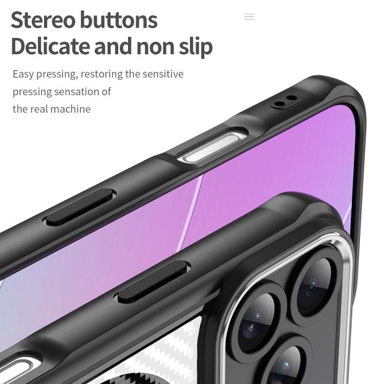 Carbon Fiber Texture MagSafe Translucent Phone Case, For iPhone 18 Pro, For iPhone 18 Pro Max, For iPhone 17e / 16e, For iPhone 16 Pro Max, For iPhone 16 Pro, For iPhone 16 Plus