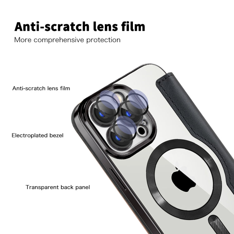 Shield MagSafe RFID Anti-theft Leather Phone Case, For iPhone 16 Pro Max, For iPhone 16 Pro, For iPhone 16 Plus
