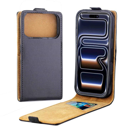 Vertical Flip Leather Phone Case with Card Slot, For iPhone 18 Pro / 17 Pro, For iPhone 18 Pro Max / 17 Pro Max, For iPhone 17e / 16e, For iPhone  17, For iPhone Air, For iPhone 16 Pro Max, For iPhone 16 Pro, For iPhone 16 Plus, For iPhone 16          ...