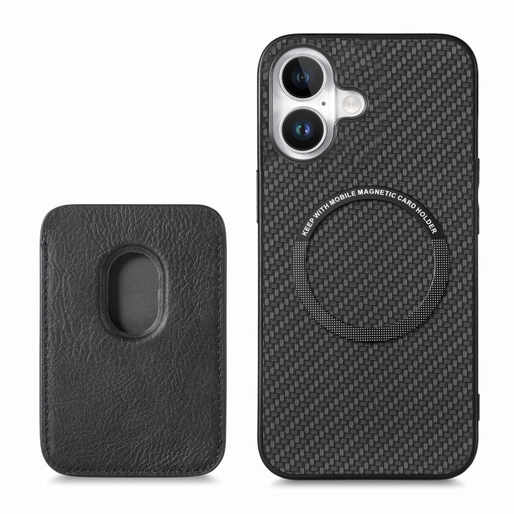 Carbon Fiber Leather Card Magsafe Phone Case, Series 2